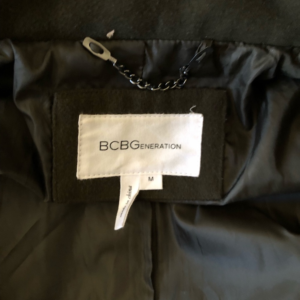 Bcbgeneration Toggle Green Coat W/ Detachable Hood - image 4